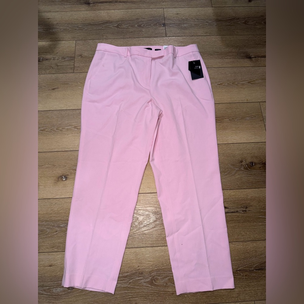 The Limited Pants Slim Ankle Trousers Women’s Size 16‎ Light Pink Mid Rise